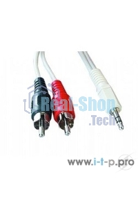 Кабель аудио Gembird Jack3.5/2xRCA, 1.5м