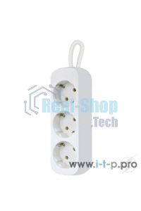 Удлинитель Defender E330 белый 3.0 м, 3 розетки 