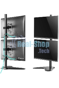 Кронштейн ONKRON D208FS для двух мониторов 13