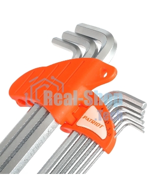 Набор ключей PATRIOT SKH-9EL, шестигранные с шаром, экстра длинные, 1,5-10мм, CRV, 9 шт