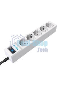 Сетевой фильтр Pilot SG 3 м (5 розеток) белый (коробка)