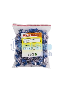 Клемма плоская Rexant изолированная гнездо 7.4 мм + штекер - 6.3 мм 1.5-2.5 мм² (РПи-О 2.5-(6.3)/РПИо 2.5-7.5)