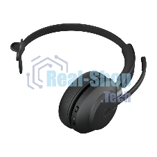Гарнитура Jabra Evolve2 65 MS Mono чёрный, беспроводная + проводная, Bluetooth, до 35 ч, подсветка