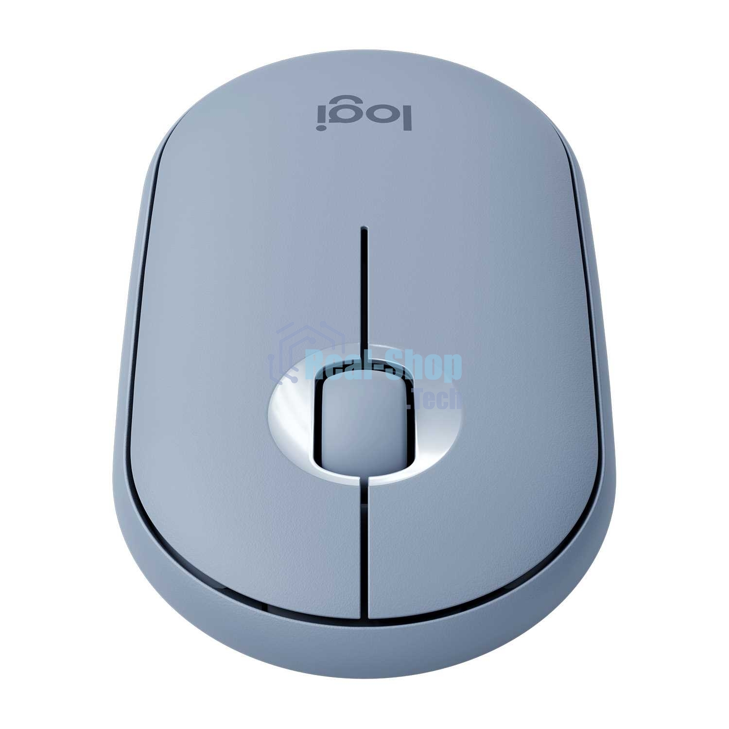 Мышь беспроводная Logitech Pebble M350 серый, 1000 dpi, радиоканал, Bluetooth, USB, кнопки - 3