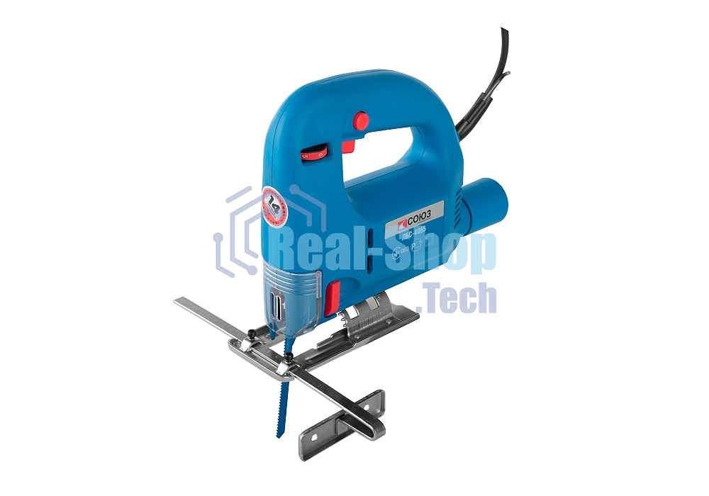 Лобзик электрический СОЮЗ ЛБС-4065, 650Вт, 70/8мм (дер/мет) 3с, рег. част, подключ. к пылесосу ЛБС-4065