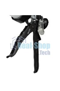 Пистолет для герметика Sparta 400мл ''закрытый'' алюминиевый корпус круглый шток 8 мм