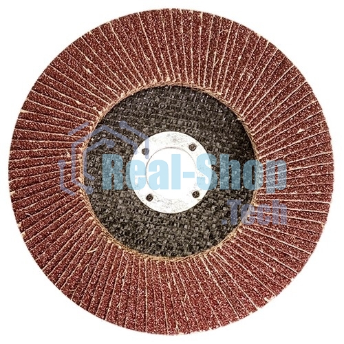 Круг лепестковый торцевой КЛТ-1, зернистость Р40(40Н), 115 х 22,2 мм, (БАЗ) Россия