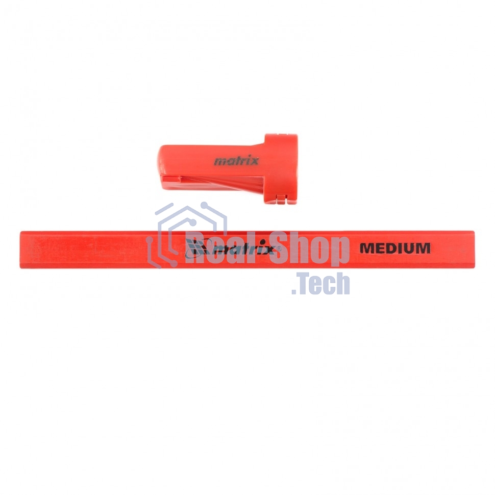 Набор карандашей Matrix малярных прямоугольных с точилкой в тубе, 175мм 10шт