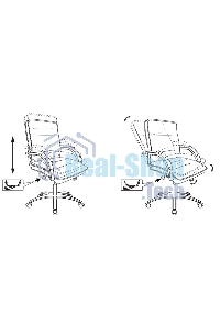Кресло руководителя Бюрократ T-9927SL-LOW/BLACK черный, кожа, низкая спинка, крестовина хром