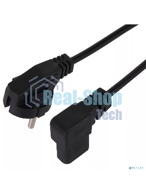 Кабель комп - розетка AOpen ACE021R-3M 220V EU (угол-угол) 3m
