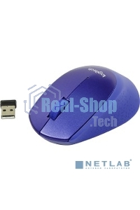 Мышь беспроводная Logitech M330 SILENT PLUS синий, 1000 dpi, радиоканал, USB, кнопки - 3