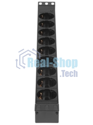 Блок розеток горизонтальный ExeGate ServerPro PDU-19H901 Al-9S-C14, 19