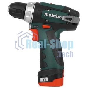 Дрель-шуруповерт Metabo PowerMaxx BS 600984500, 12 В, 2 Ач, 34 Нм, щеточный