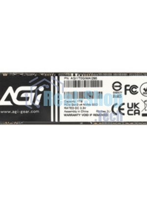 Накопитель SSD AGI AI298, 1Tb, PCIe 3.0 x4, M.2 2280, NVMe, R/W 2590/2050