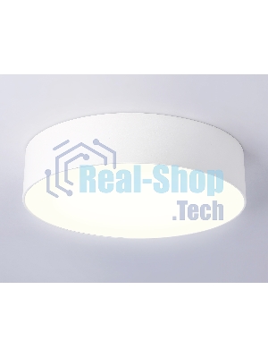 Потолочный светодиодный светильник Ambrella light FV5519 WH белый LED 26W 3000K D220*58 (Без ПДУ)