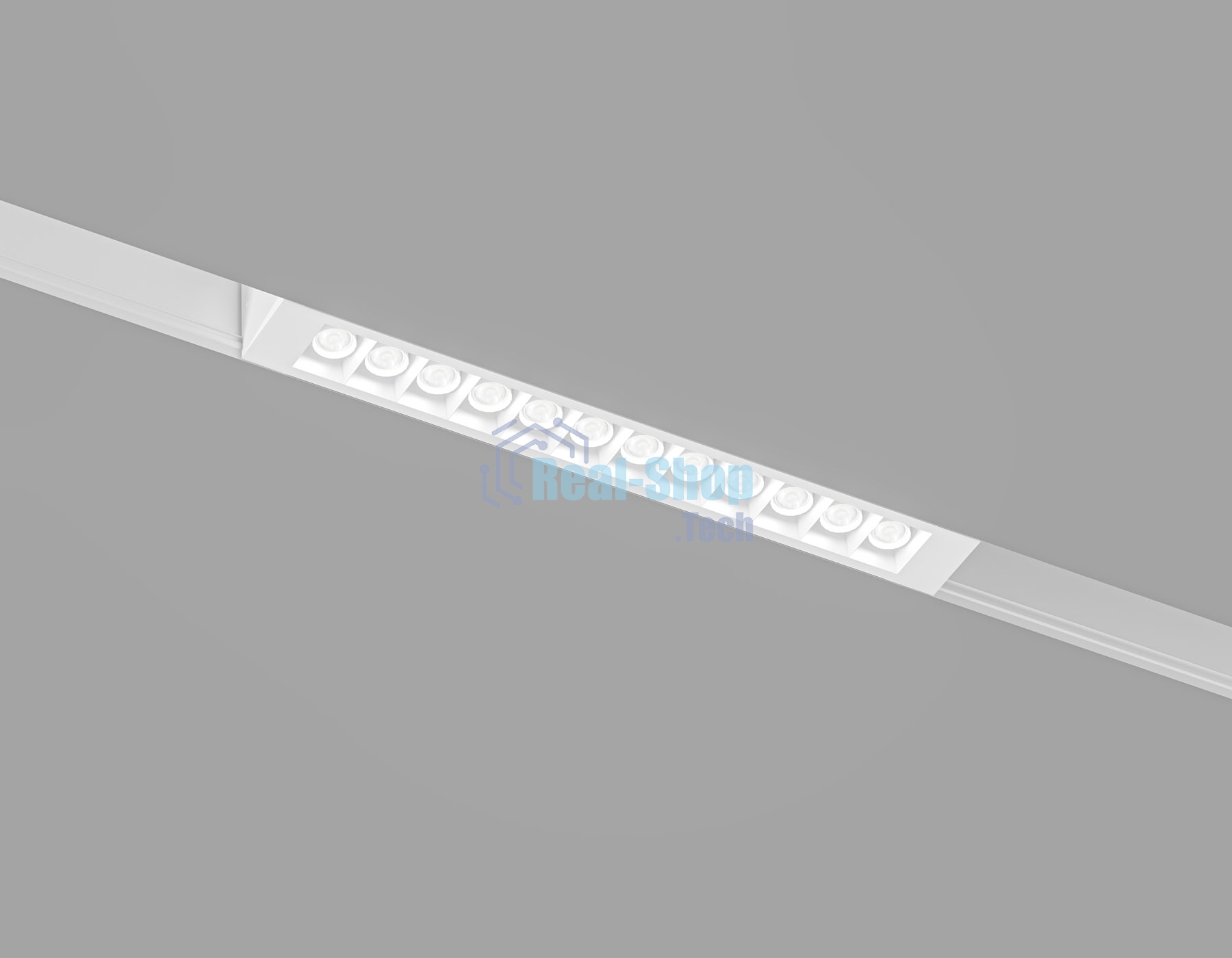 Трековый линейный светильник Ambrella light GL8070 WH белый IP20 9W 3000-6000K 220V 24° 220*25*41