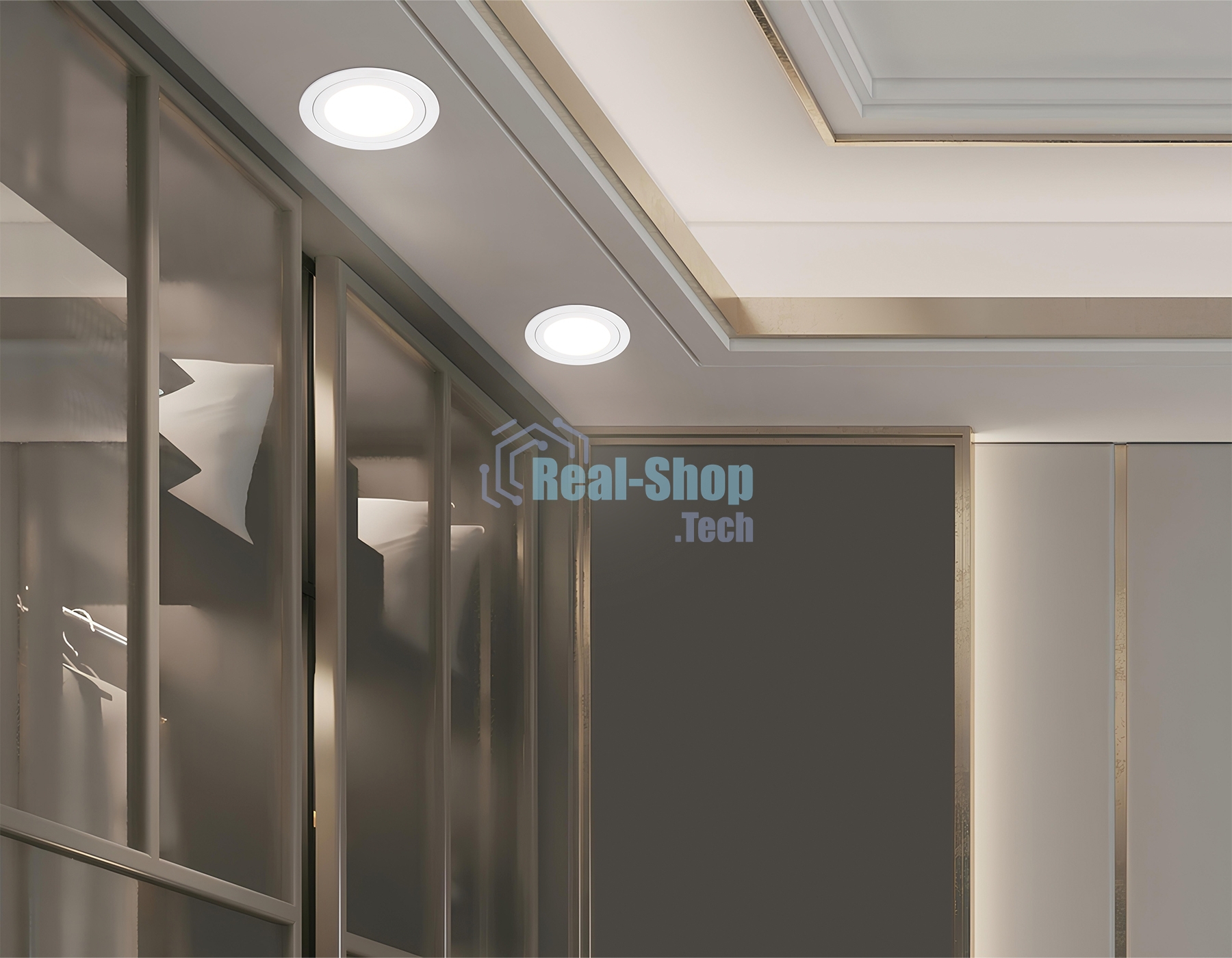 Светильник Ambrella light TN51822 WH белый GX53 max 15W D110*39