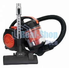 Пылесос Mystery MVC-1124 черный/оранжевый, 300/2000 Вт, уборка сухая, пылесборник контейнер 5 л