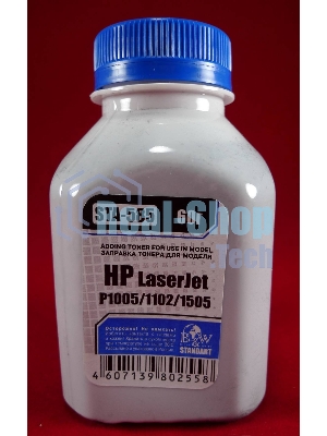 Тонер HP LJ P1005/06/1102/1120/1505/22/66/1606/LBP-3010/3250 (фл.60г) B&W Standart фас России