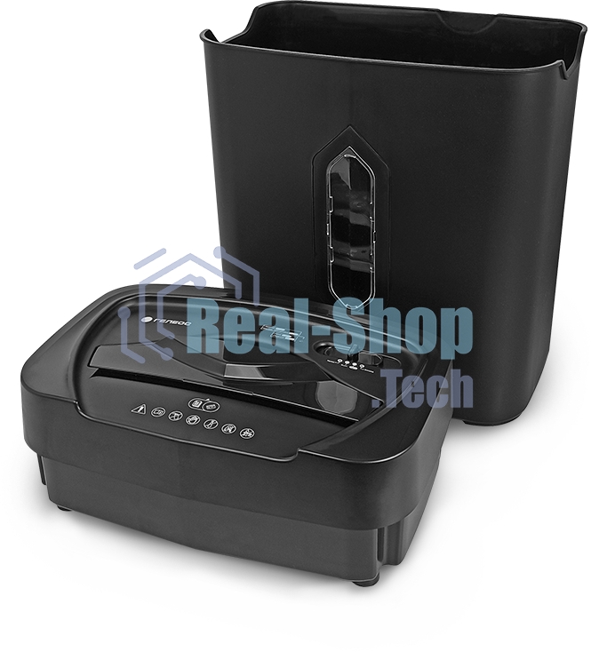 Шредер ГЕЛЕОС УМ22-4 DIN P-4 (4 ур-нь секр.), фрагмент 4х35мм, 14 лист (70г/м2), CD/пл.карты/скрепки/скобы, 22 литра