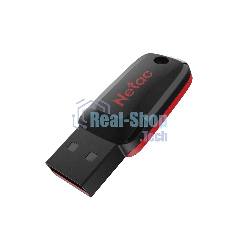 Флешка USB R/W Netac 128Gb U197 NT03U197N-128G-20BK USB 2.0 черный/красный