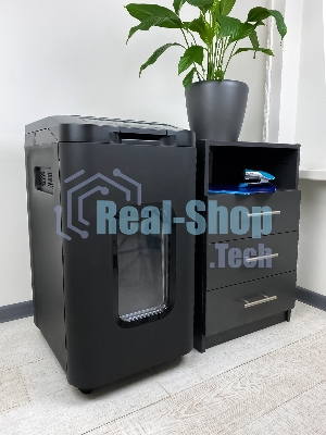 Шредер Heleos АП55-4 черный с автоподачей (секр.P-4) фрагменты 400лист. 55лтр. скрепки скобы пл.карты