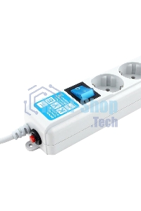 Фильтр-удлинитель PowerCube PRO (SPL(5+1)-16B-P-5М) 5.0 м, LC контур - подавление В/Ч помех, 16А/3,5 кВт