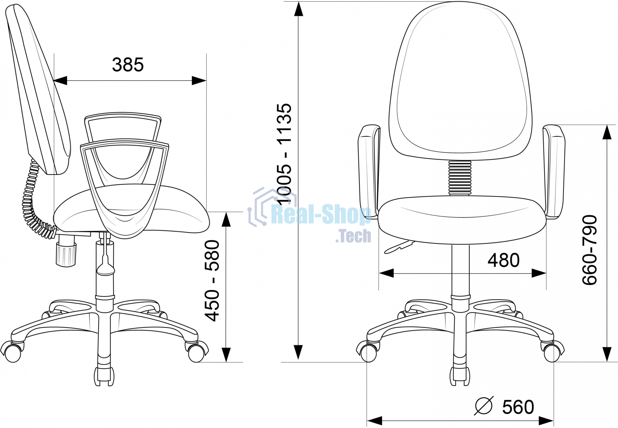 Кресло компьютерное Бюрократ CH-1300N/3C06 синий Престиж+ 3C06