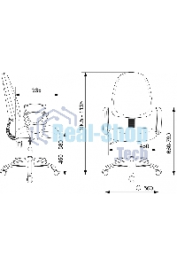 Кресло компьютерное Бюрократ CH-1300N/3C06 синий Престиж+ 3C06