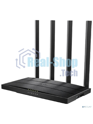 Роутер беспроводной TP-Link Archer C6U AC1200 10/100/1000BASE-TX/4G ready черный