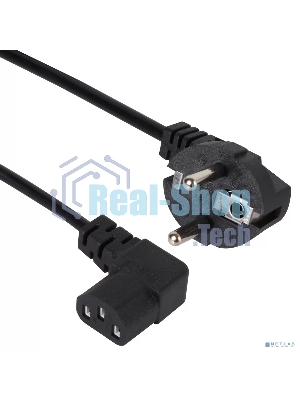 Кабель комп - розетка AOpen ACE021R-3M 220V EU (угол-угол) 3m