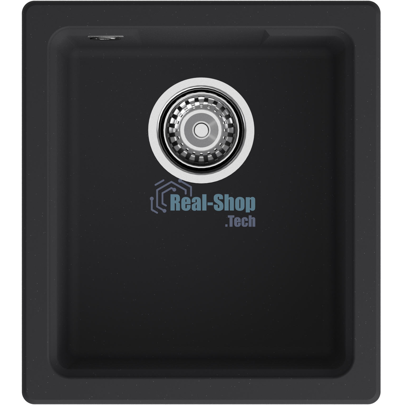 Мойка GRANFEST URBAN 4540 подстольный монтаж 1-чаша 450x400мм, монтаж: универсальный, материал: кварц, черный