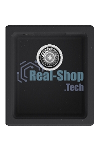 Мойка GRANFEST URBAN 4540 подстольный монтаж 1-чаша 450x400мм, монтаж: универсальный, материал: кварц, черный