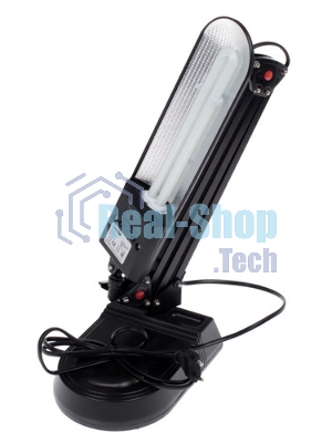 Лампа настольная Camelion KD-017A С0211W черный в к-те база+струбцина