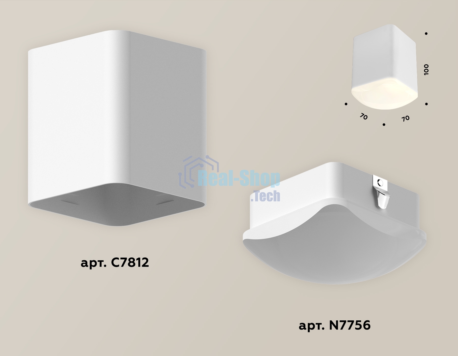 Светильник Ambrella Light XS7812022 SWH/FR белый песок/белый матовый MR16 GU5.3 (C7812, N7756)