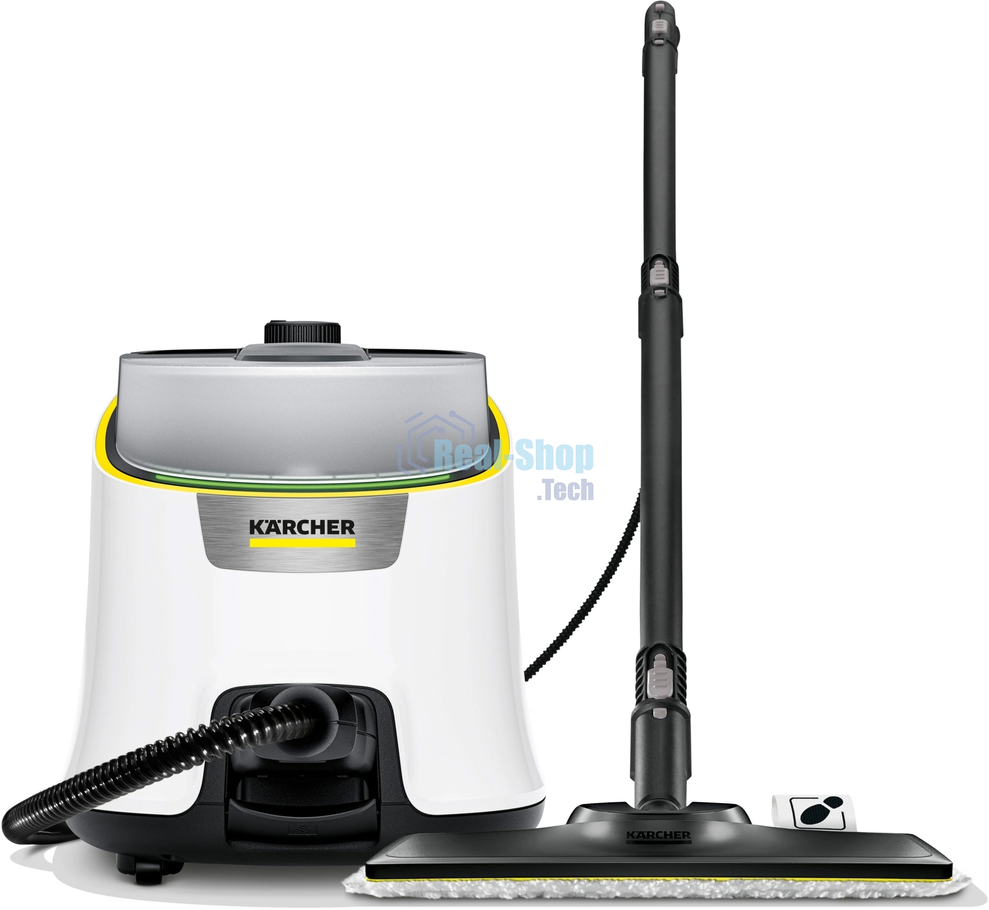 Пароочиститель Karcher SC 4 Deluxe Iron EasyFix белый, напольный, 2200 Вт, 60 г/мин, 1300 мл