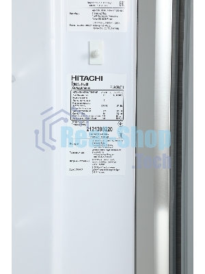 Холодильник Hitachi R-V660PUC7-1 BSL серебристый бриллиант двухкамерный инвертер 405/145л морозилка сверху, No Frost