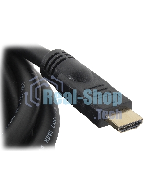 Кабель Cablexpert HDMI CC-HDMI4-20M, 19M/19M, v2.0, медь, позол.разъемы, экран, 20м, черный, пакет