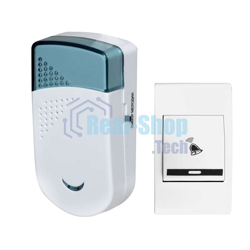 Звонок дверной беспроводной Колибри 32 мел. 100м 2АААх1.5В Тритон КБ-01Б