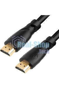 Кабель Greenconnect Premium 2.0m HDMI v2.0 HDR Ultra HD 4K60 Hz/5K30Hz, 3D, Ethernet 18.0 Гбит/с, OD8.0мм, 28/26 AWG, черный, GCR-50542