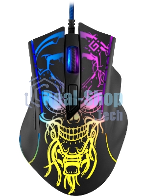 Мышь проводная Defender Bulletstorm GM-928 черный, 7200 dpi, USB, кнопки - 7