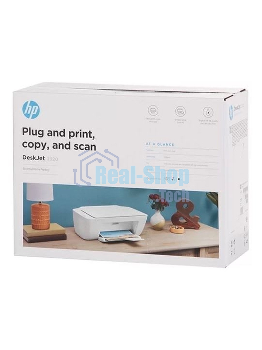 МФУ струйное HP DeskJet 2320 (7WN42B), A4, цветной, печ. до 7.5 стр/мин. (ч/б) до 5.5 стр/мин. (цвет), 1200 x 1200 dpi (ч/б) 4800 x 1200 dpi (цвет), USB