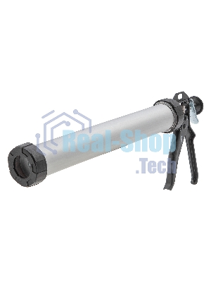 Пистолет для герметика Sparta 750мл ''закрытый'' алюминиевый корпус круглый шток 8 мм