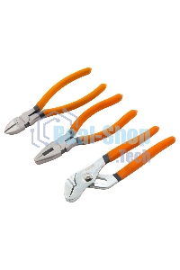 Набор губцевого инструмента Sparta из 3-х предметов №2 (плоскогубцы, бокорезы, клещи перестав.)