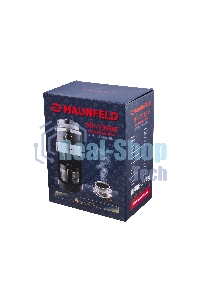 Кофеварка капельная Maunfeld MF-731BK черный, исп. кофе - зерновой/молотый, 0.83 л, 820 Вт.