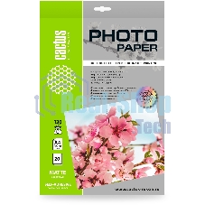 Фотобумага Cactus CS-MSA412020 A4/120г/м2/20л./белый матовое самоклей. для струйной печати