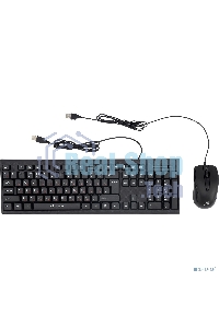 Комплект клавиатура + мышь Oklick 630M клав:черный мышь:черный USB