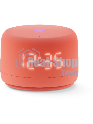 Умная колонка Яндекс Станция Лайт 2 LED, 6Вт, с экраном, 1 динамик, часы, Алиса, BT5.0, Wi-Fi, коралловый