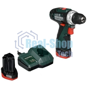 Дрель-шуруповерт Metabo PowerMaxx BS BL 12, 12 В, 2 Ач, 38 Нм, бесщеточный