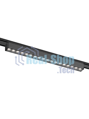 Светильник трековый светодиодный GV1416 BK черный IP20 18W 4200K 48V 24° 338*26*24